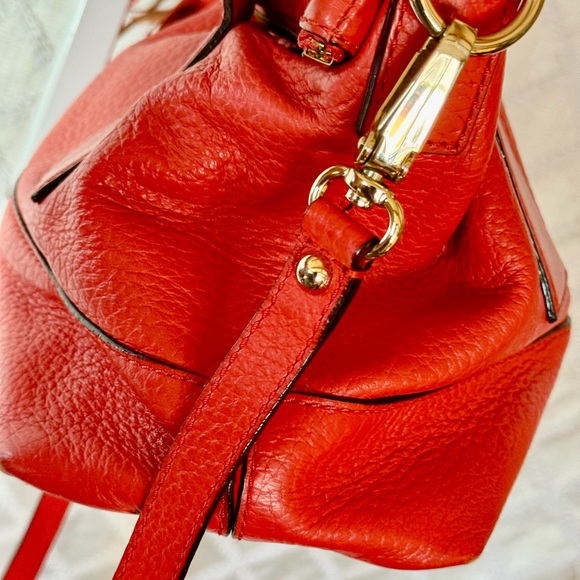 Kate Spade Runaround Pebbled Leather Bag In Orange/Coral. - Picture 4 of 8